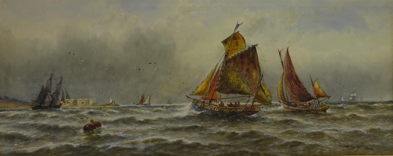 "On the Medway" by Thomas Bush Hardy