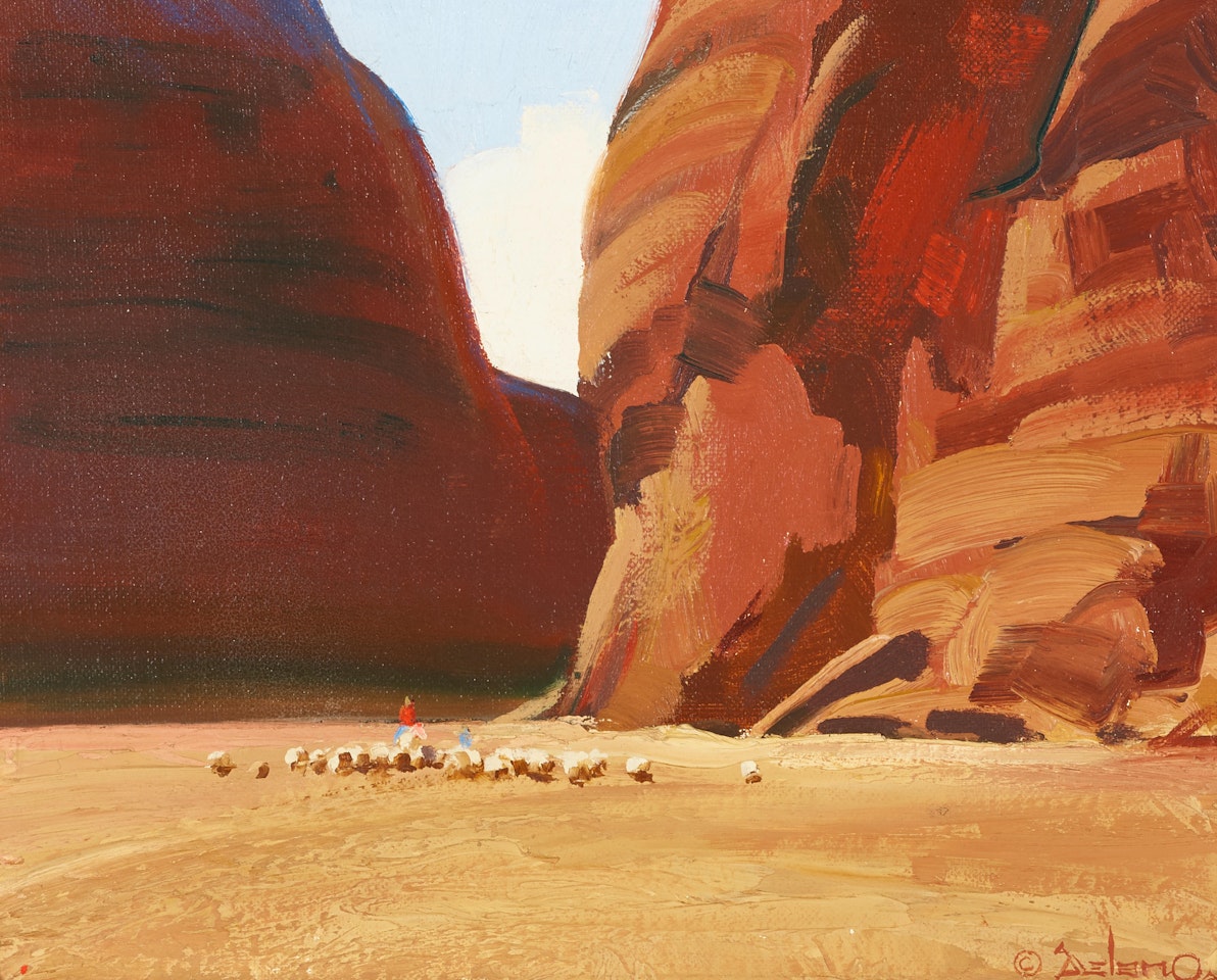 Canyon Scene (Canyon de Chelly) by Gerard Curtis Delano