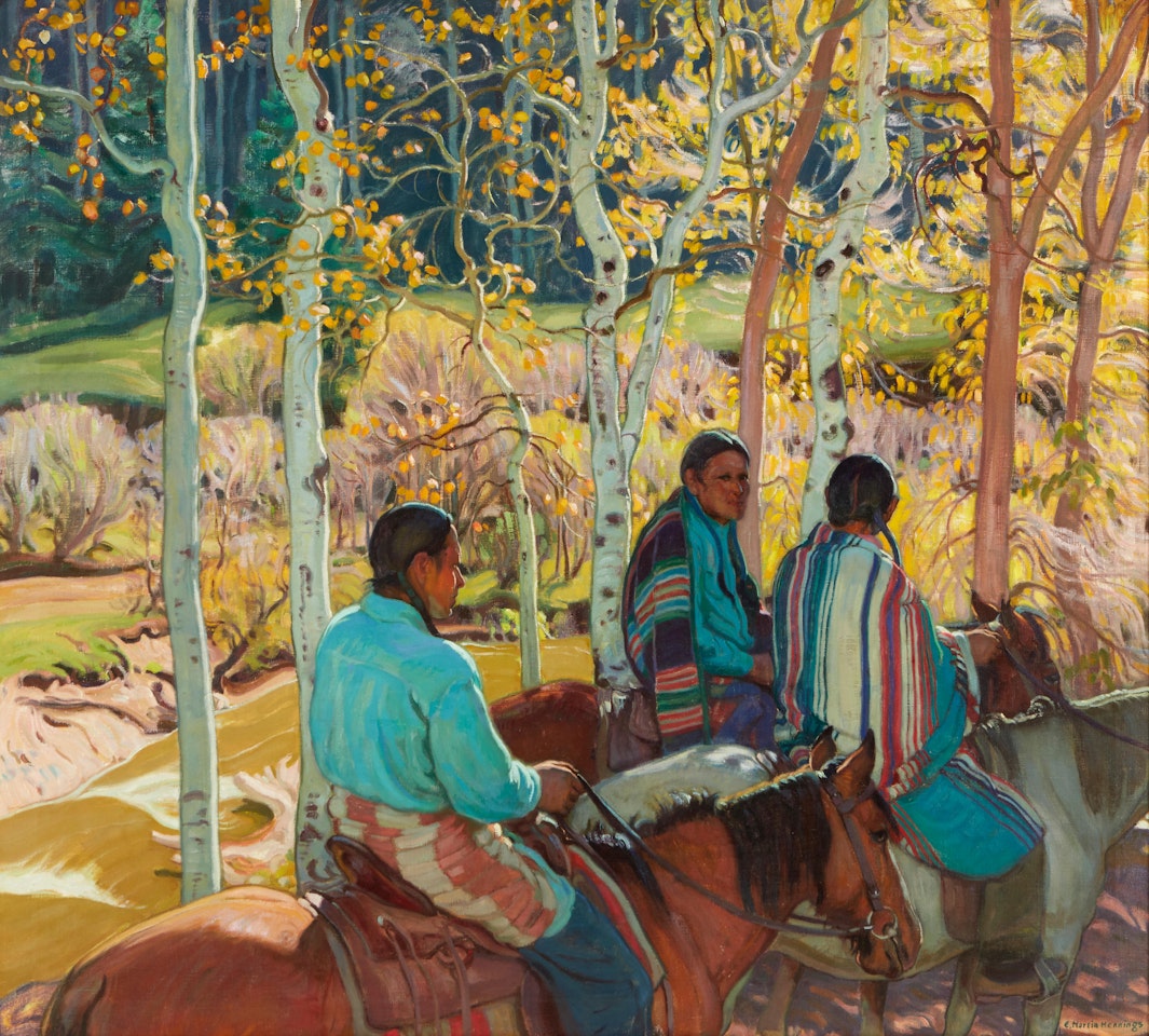 Indian Horsemen by Ernest Martin Hennings