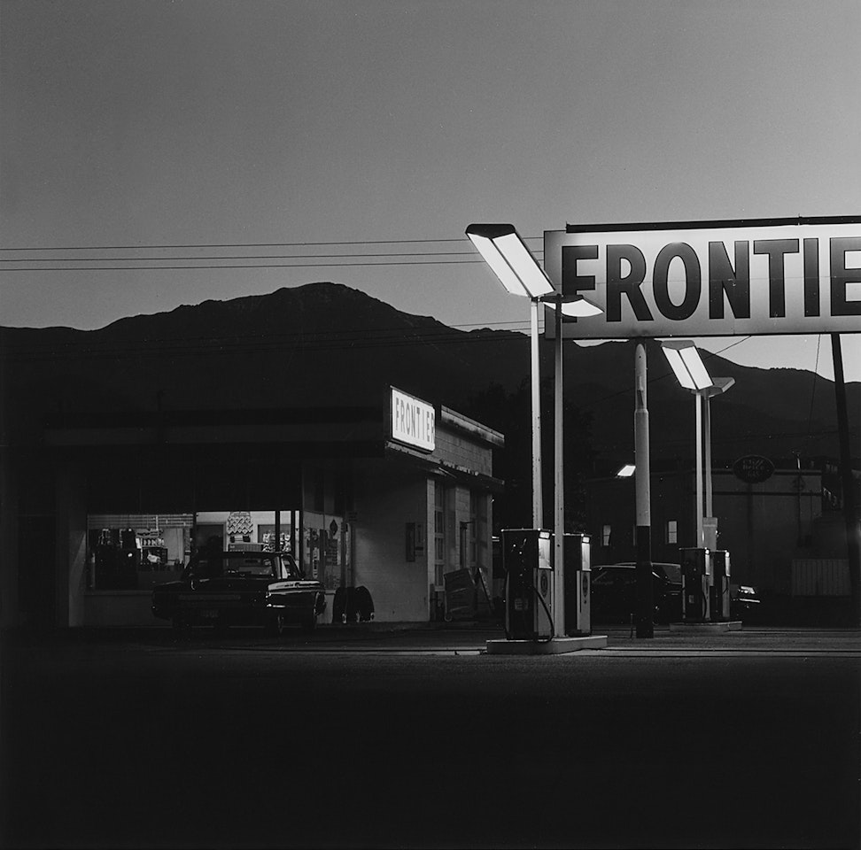 "Frontier" Gas Station and Pike"s Peak, Colorado Springs, Colorado" by Robert Adams