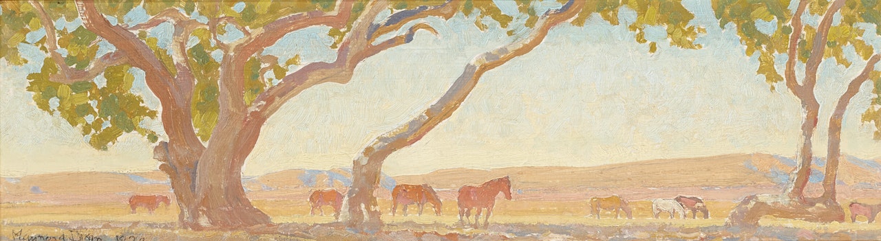 Over the Mantle Mural Sketch #3 by Maynard Dixon