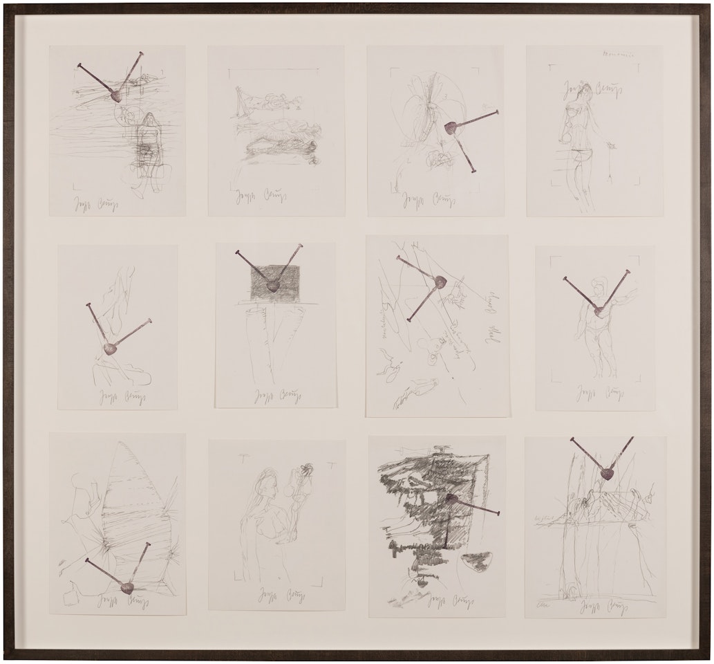 Zeichnungen zu Codices Madrid von Leonardo da Vinci II (Drawings for Codices Madrid by Leonardo da Vinci II) by Joseph Beuys
