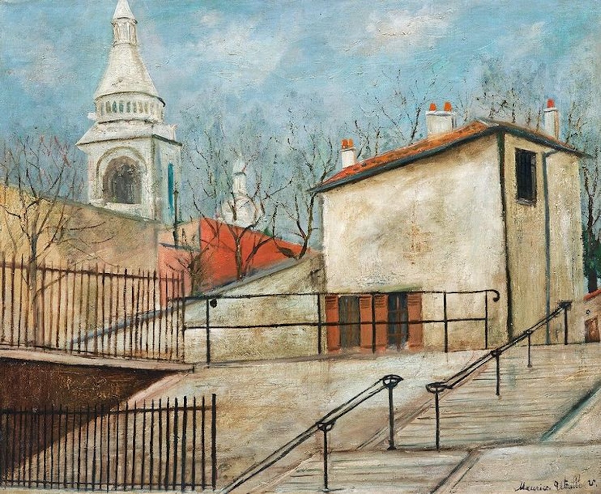 Montmartre, the house of Berlioz, rue du Mont-Cenis by Maurice Utrillo