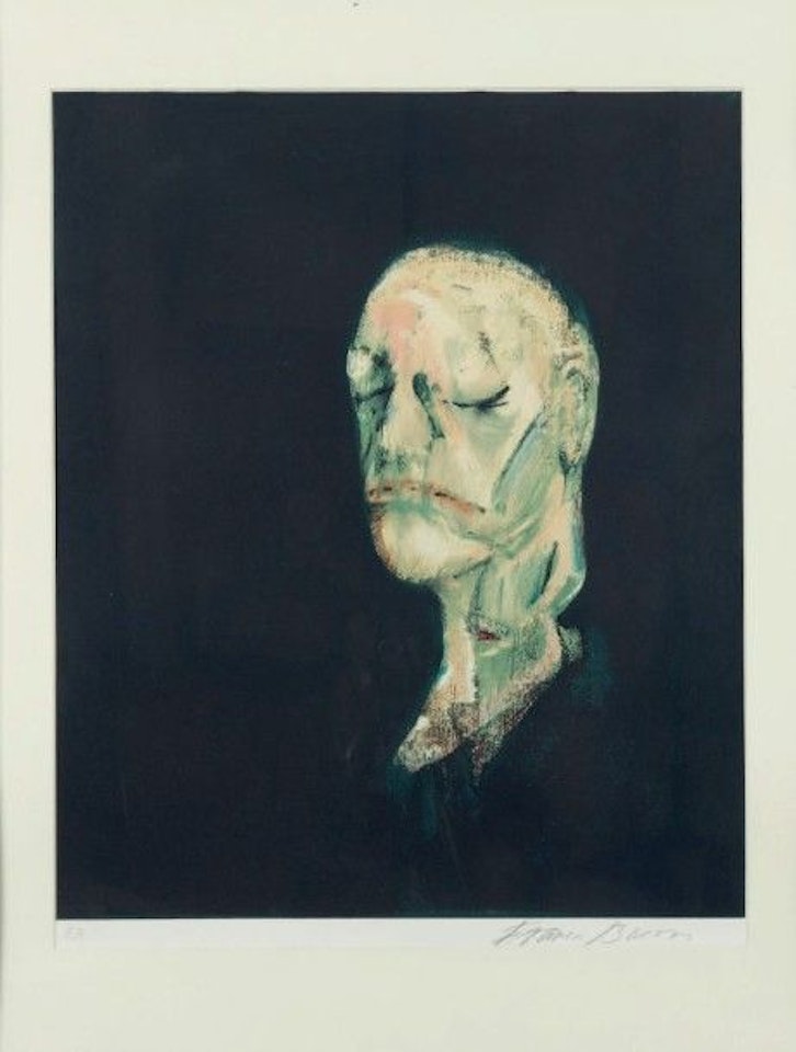 Study of Portrait II (after the Life Mask of William Blake) by Francis Bacon