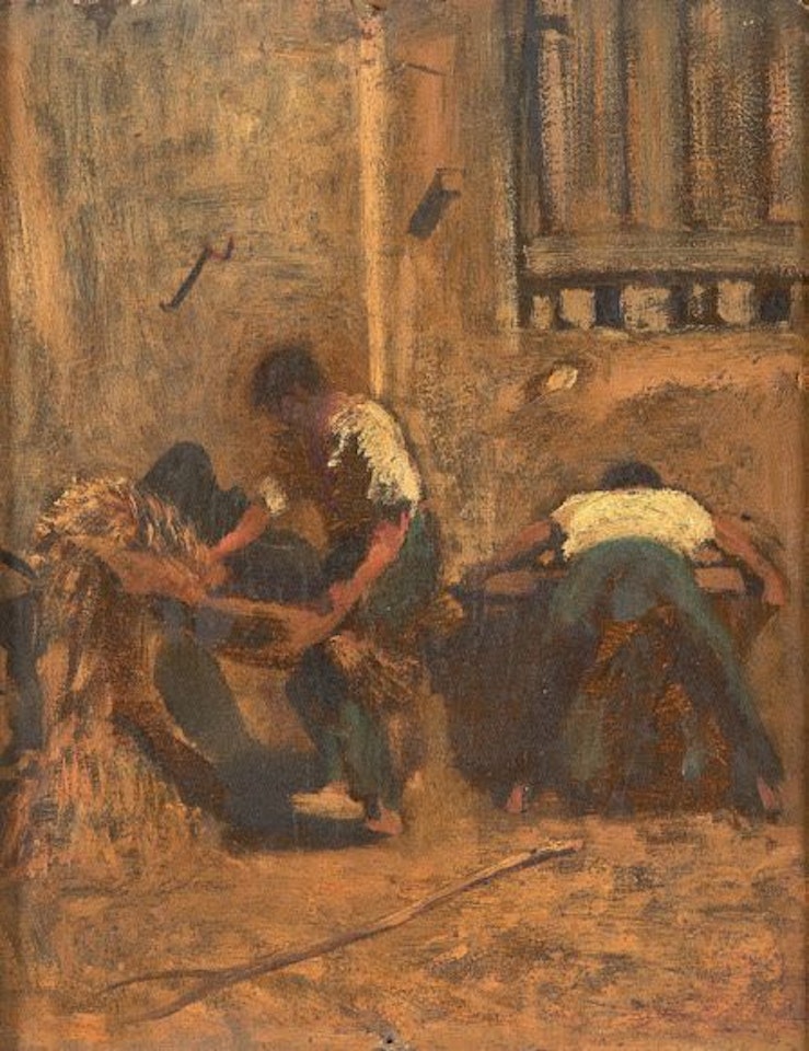 Two peasants by Eugene Fromentin