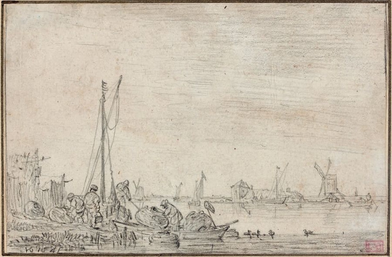 Riverside by Jan van Goyen