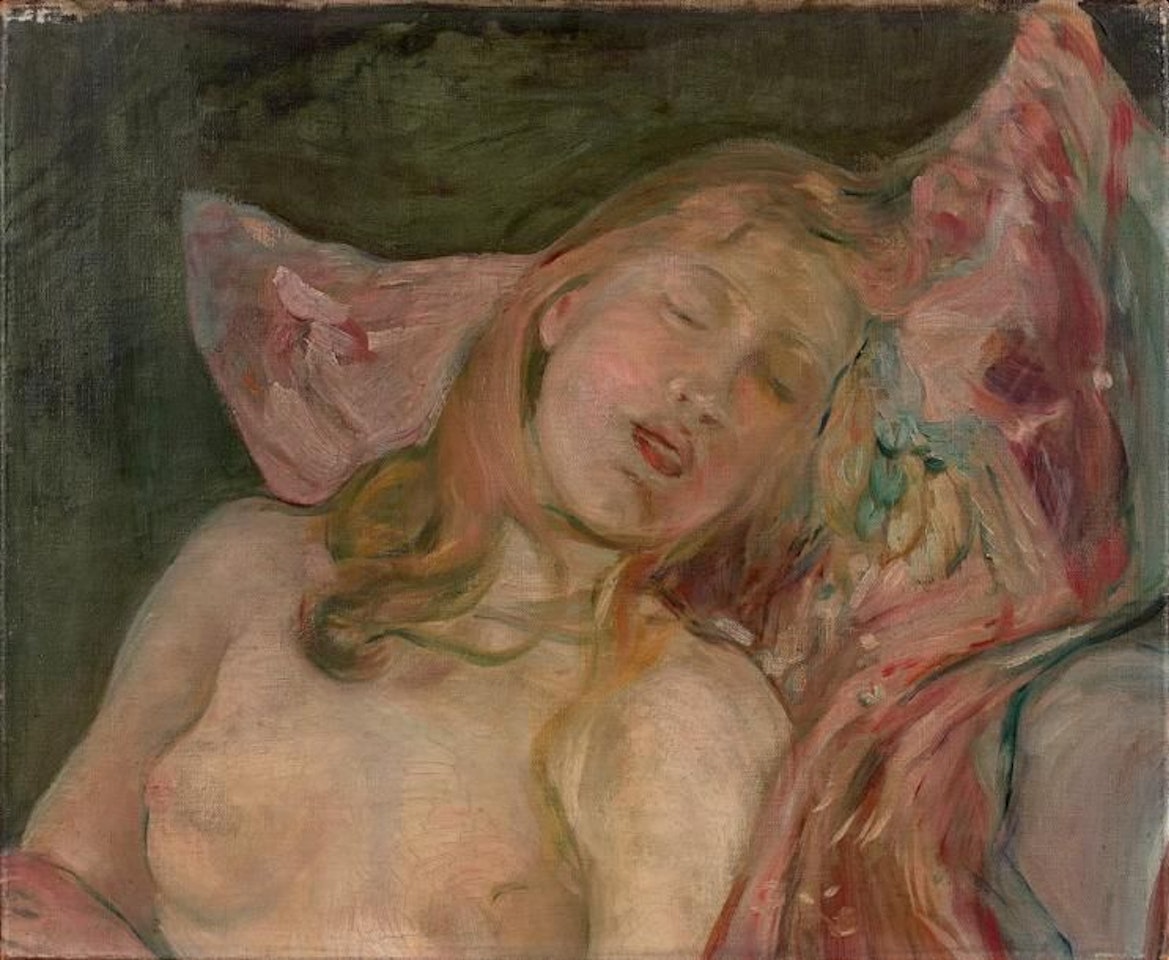 Sleeping girl by Berthe Morisot