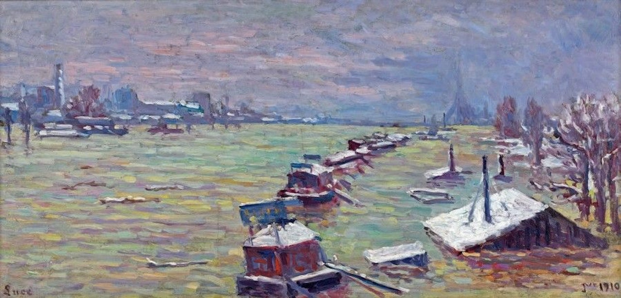 Paris, floods by Maximilien Luce
