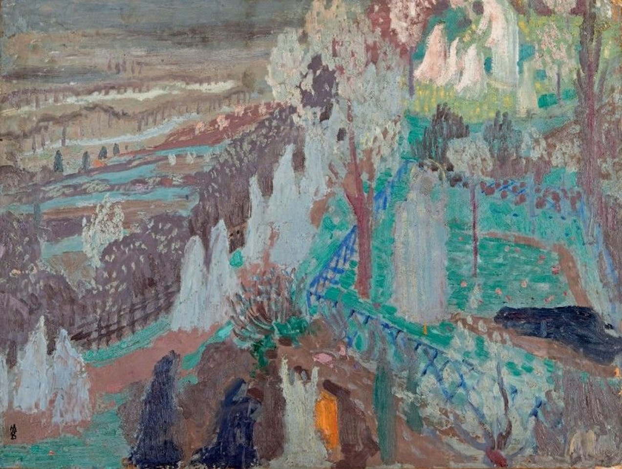 Easter morning in mauve by Maurice Denis