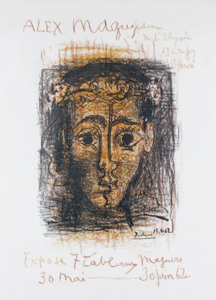 Poster for Alex Maguy, Galerie de l"Élysée by Pablo Picasso