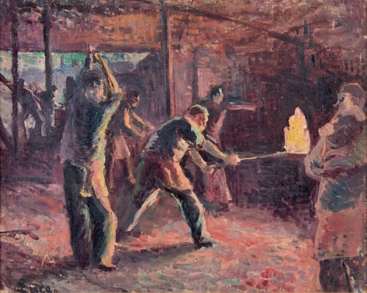 The foundry by Maximilien Luce