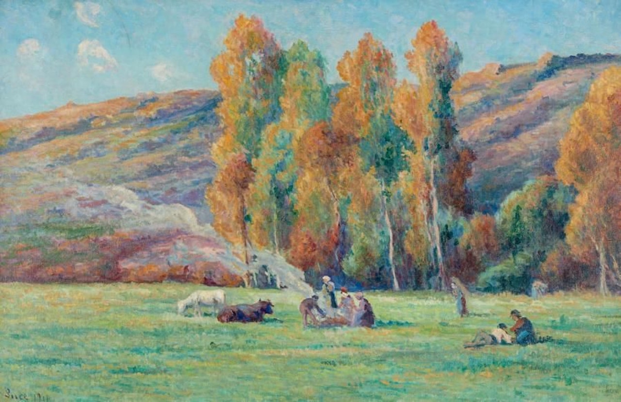 Bessy, the hills by Maximilien Luce