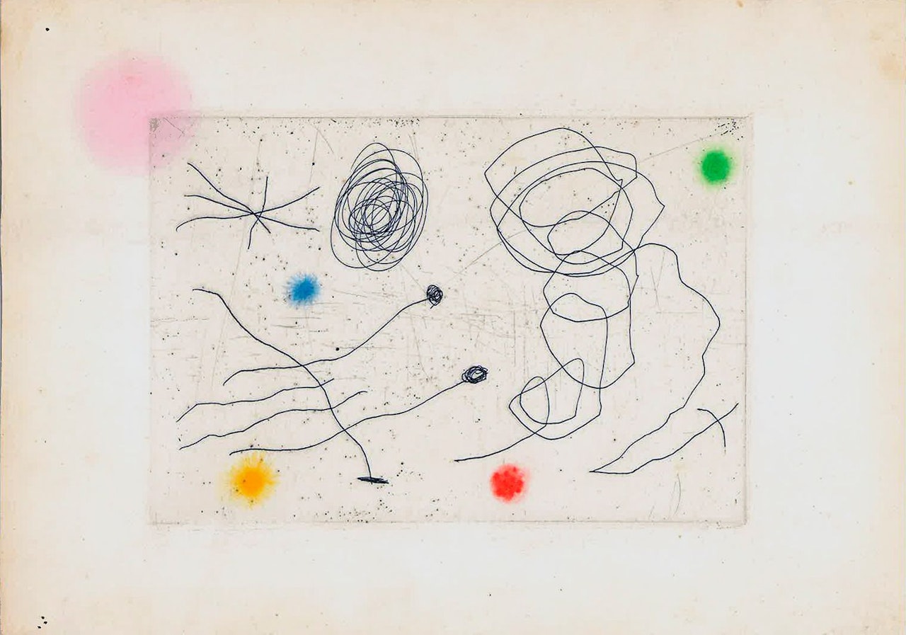 La Chouette et l"escargot by Joan Miró