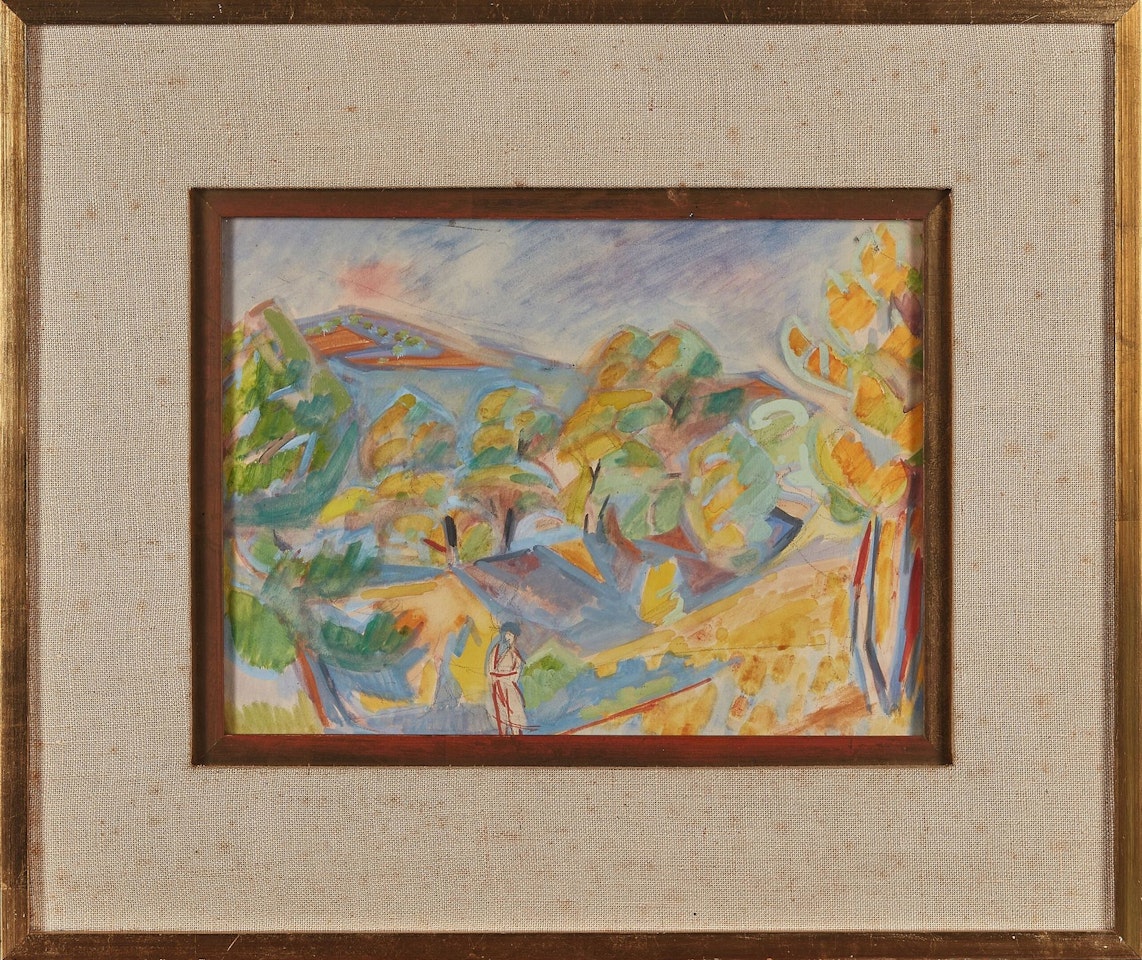 Young woman in a southern landscape by André Lhote