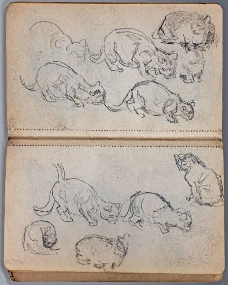 Various studies by Léon Augustin Lhermitte