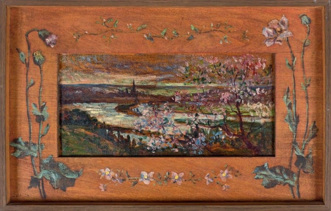 Rouen seen from Canteleu in spring by Maximilien Luce