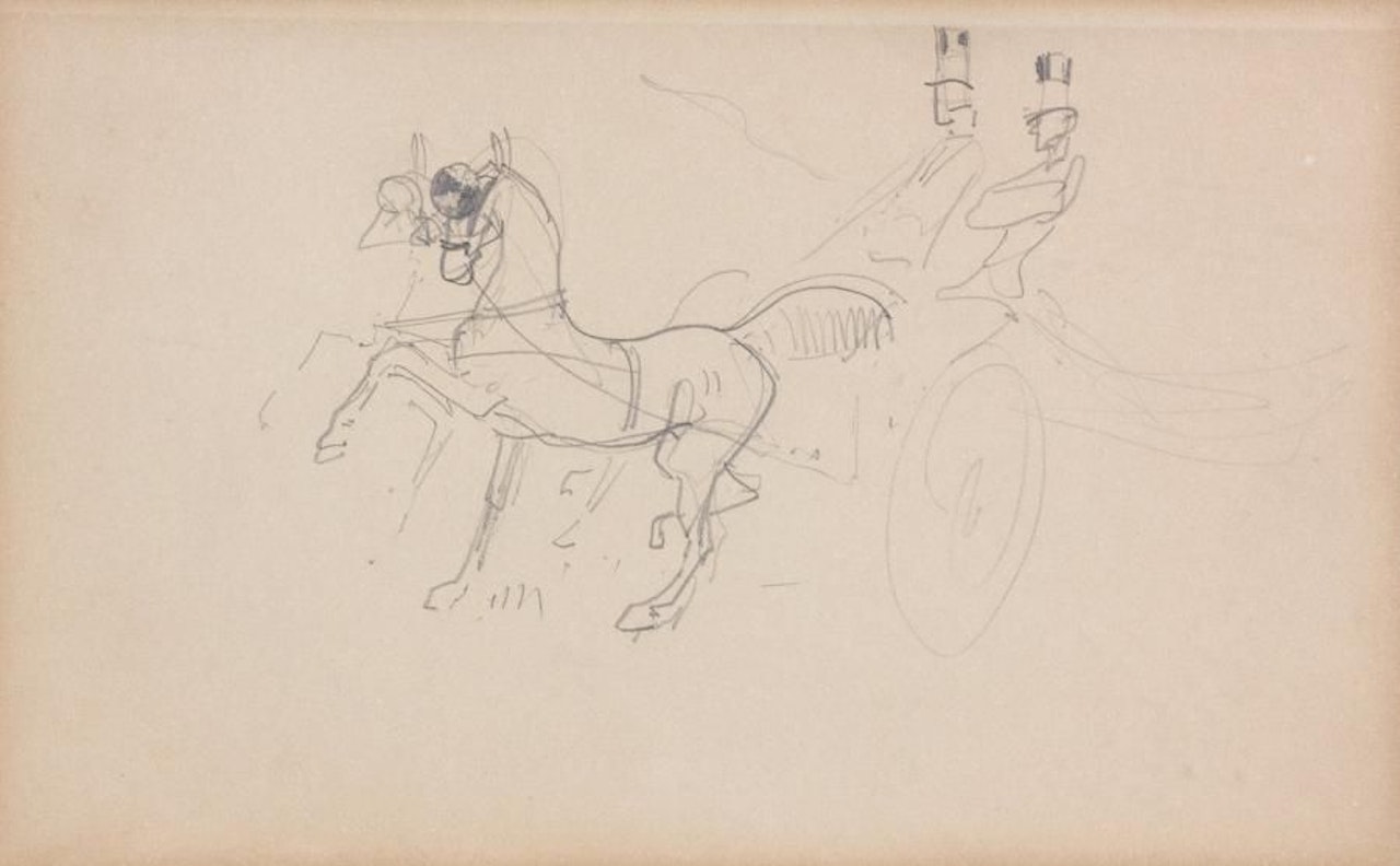 Attelage by Henri de Toulouse-Lautrec