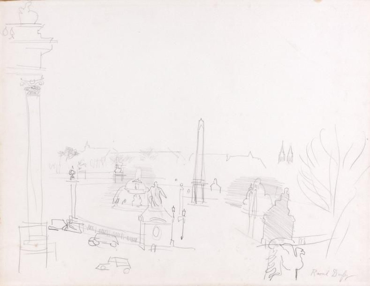 Paris, place de la Concorde by Raoul Dufy