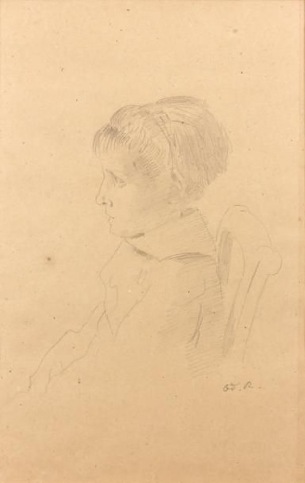 Presumed profile of Camille Redon by Odilon Redon