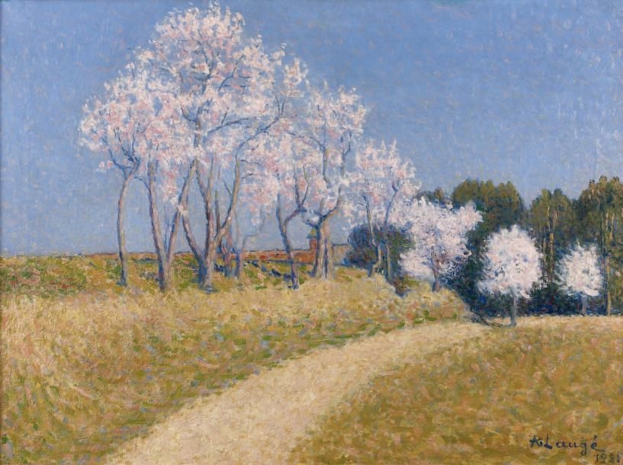 The road in spring by Achille Laugé