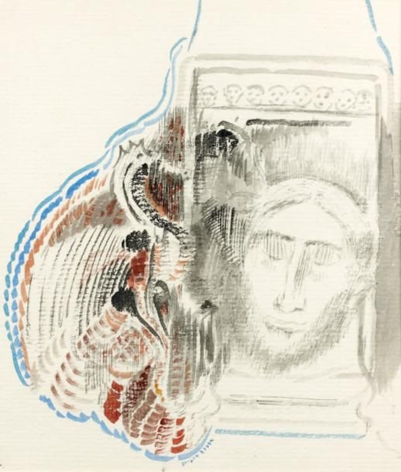 Eyes closed by Odilon Redon