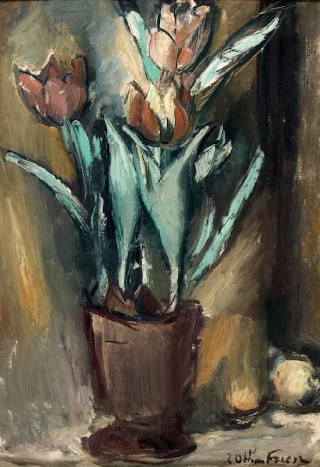 The pot of tulips by Othon Friesz