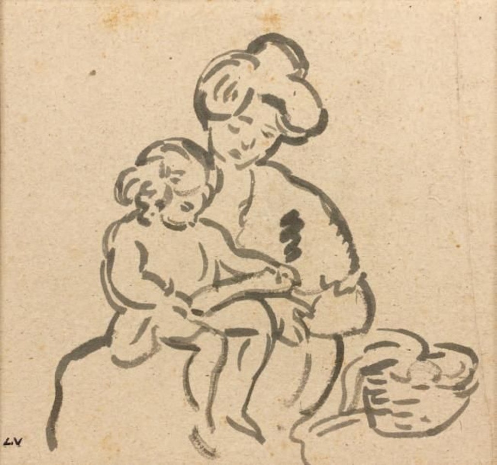 Mother and child by Louis Valtat