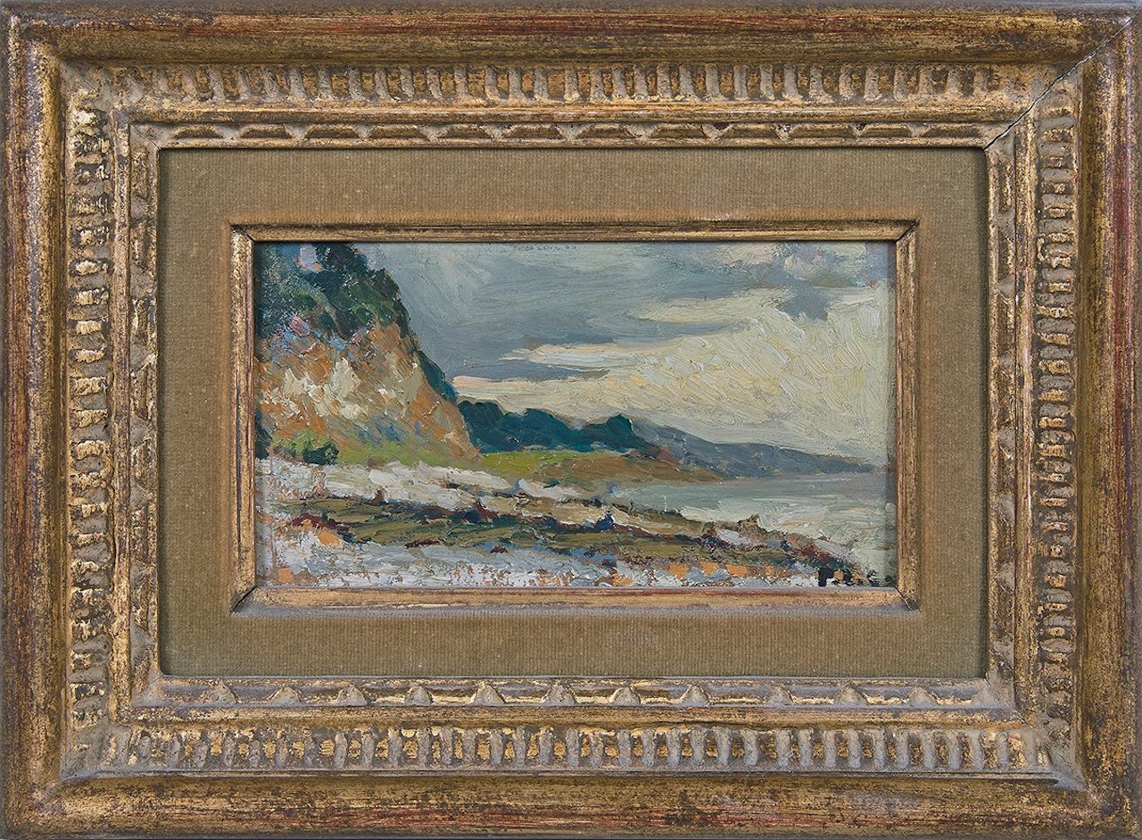 Cliffs in Normandy by French School