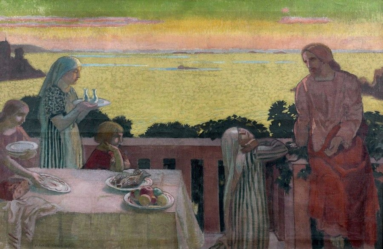 Perros-Guirec, Jesus at Marthe and Mary by Maurice Denis