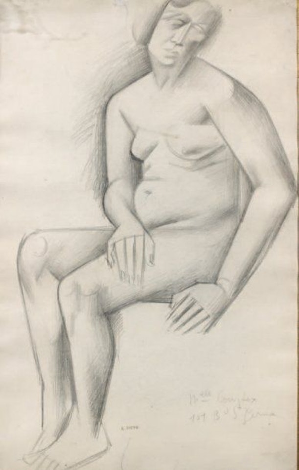 Seated nude model by André Lhote