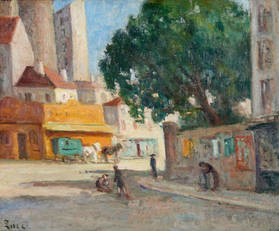 Gisors, a street by Maximilien Luce