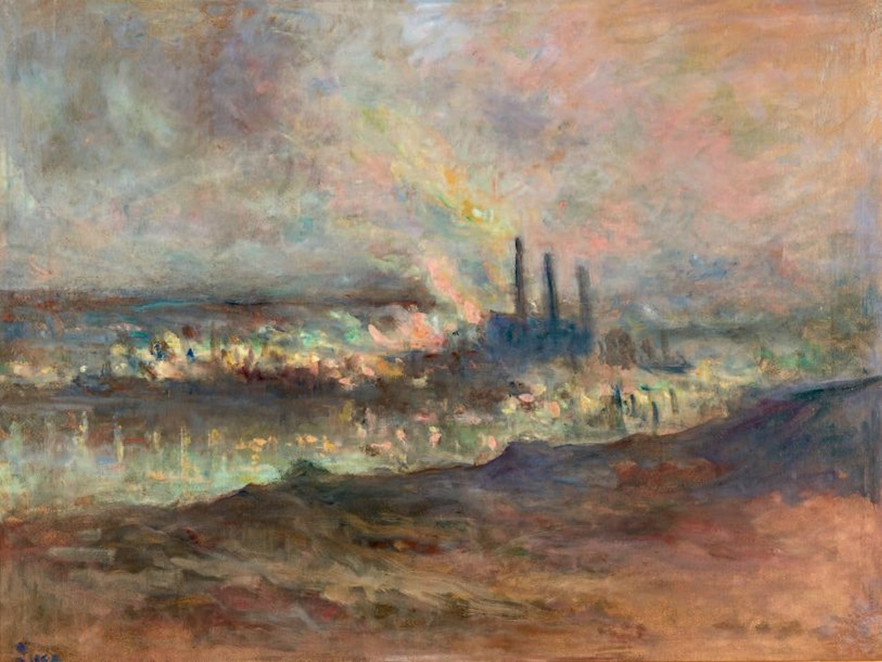 The Couillet factories by Maximilien Luce