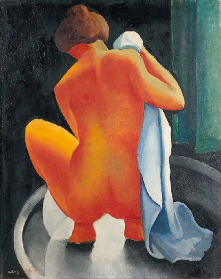 Nude at the tub by Moïse Kisling