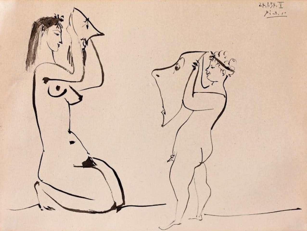 The masks by Pablo Picasso