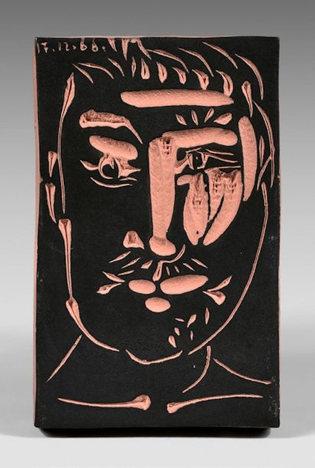 Visage d"homme by Pablo Picasso