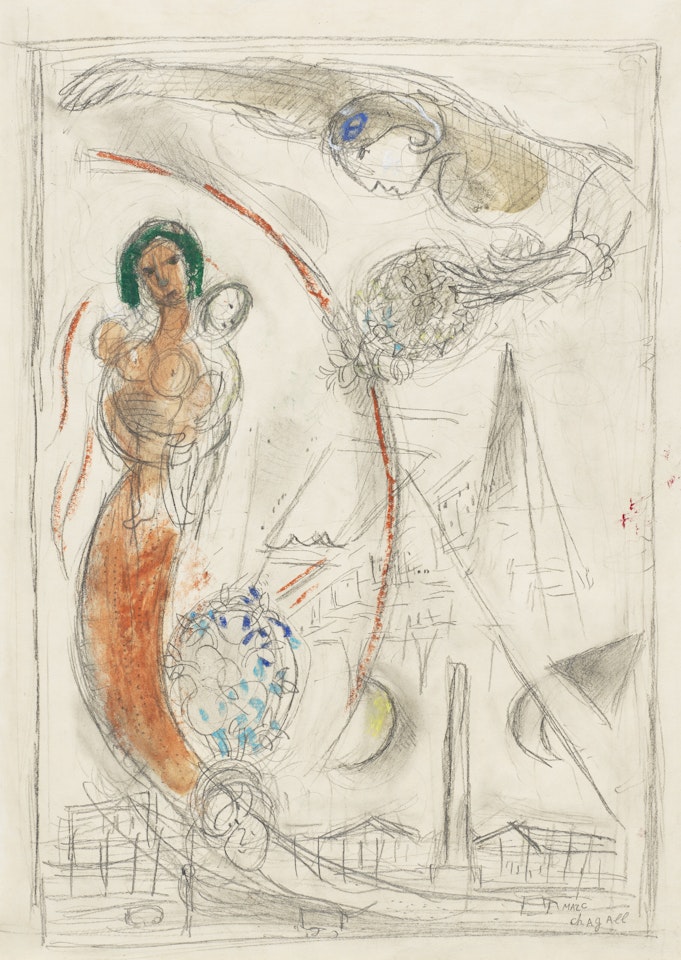 Esquisse pour "La Concorde" by Marc Chagall