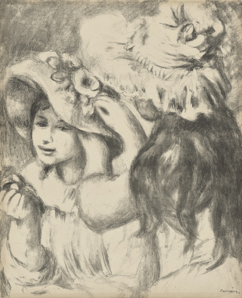 Le Chapeau épinglé, 2è planche by Pierre-Auguste Renoir