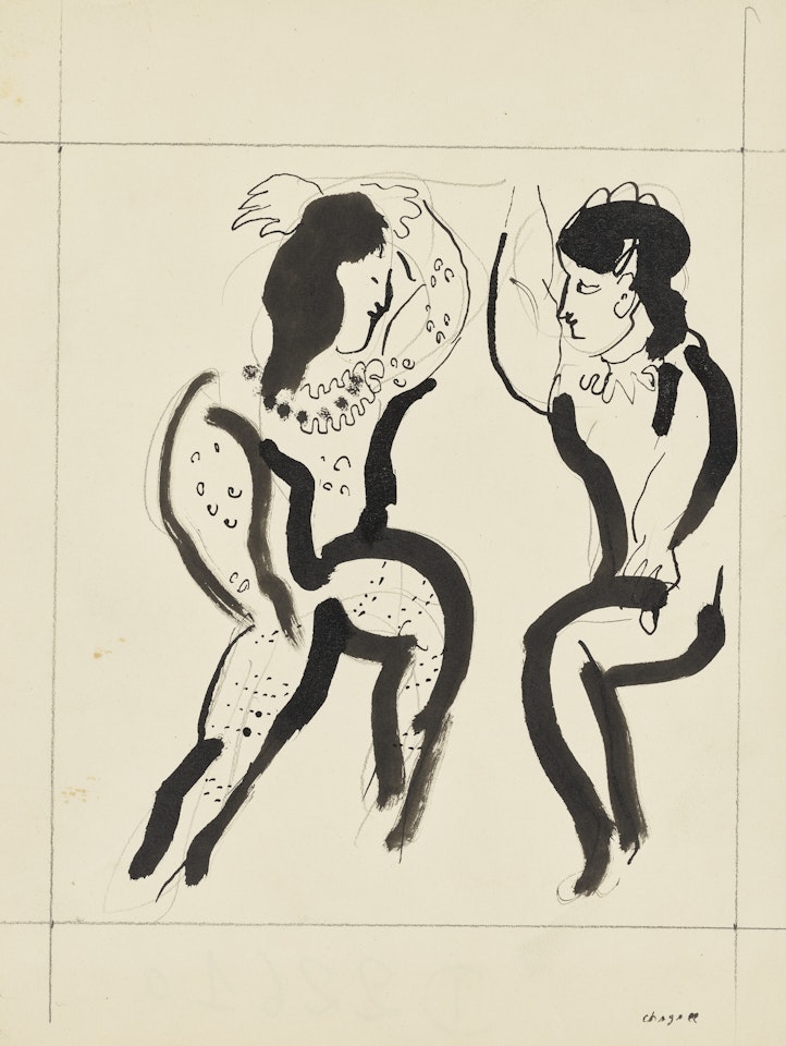 Deux personnages by Marc Chagall