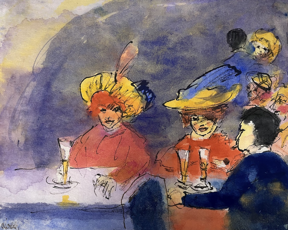 Im café by Emil Nolde