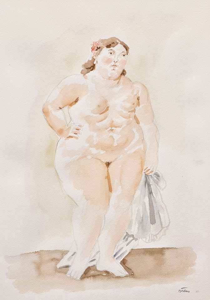 Femme debout by Fernando Botero