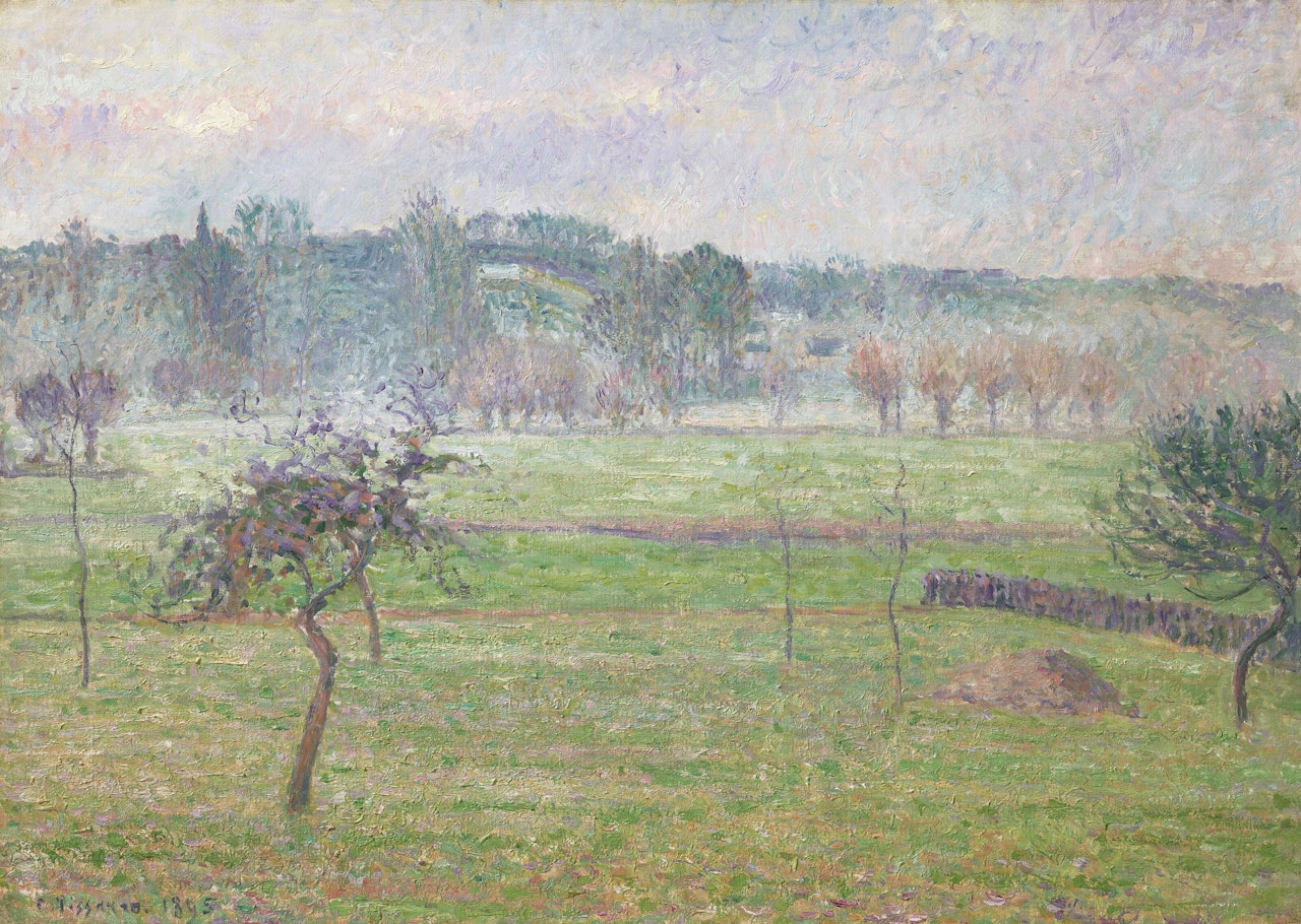 Brouillard à Éragny by Camille Pissarro