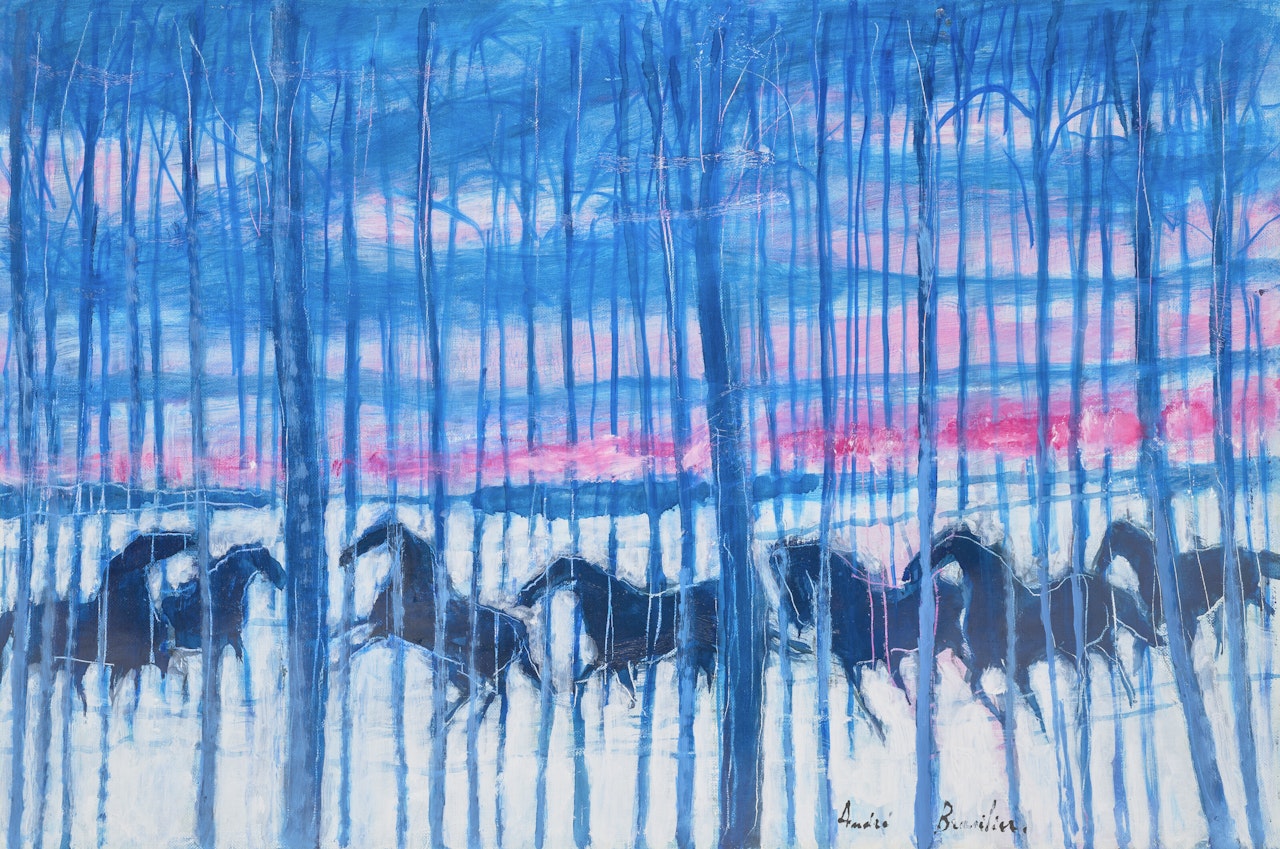 Soir d"hiver en Tardenois by André Brasilier