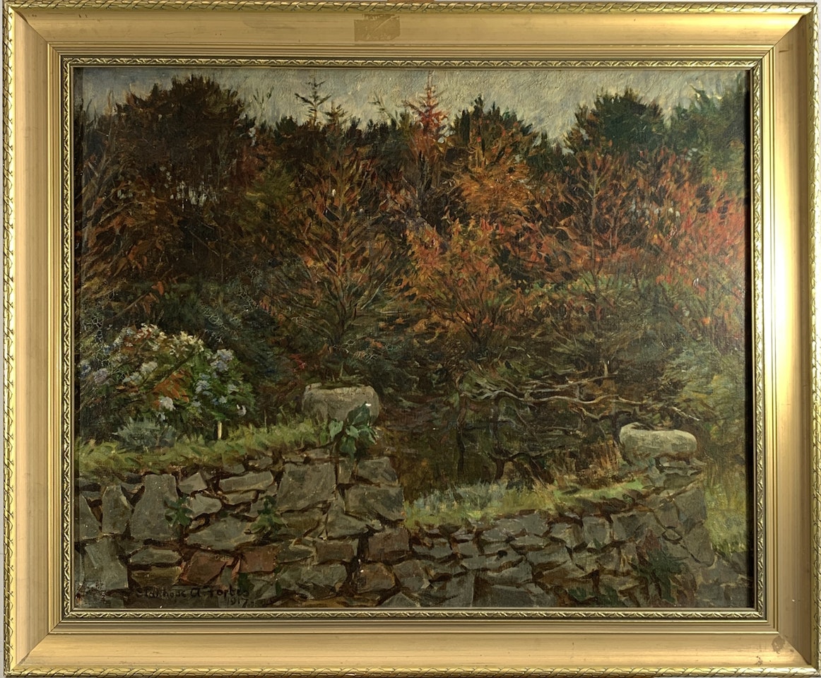 A Parkland Wall by Stanhope Alexander Forbes