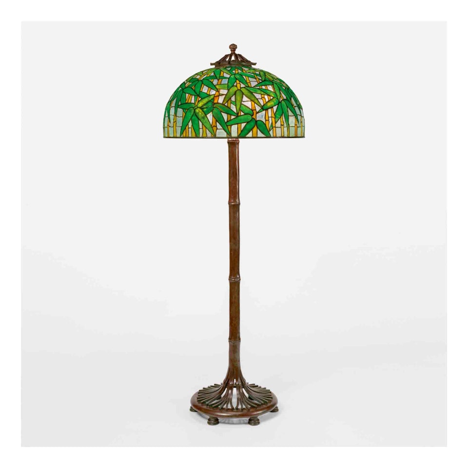 "Bamboo" Floor Lamp by Tiffany Studios