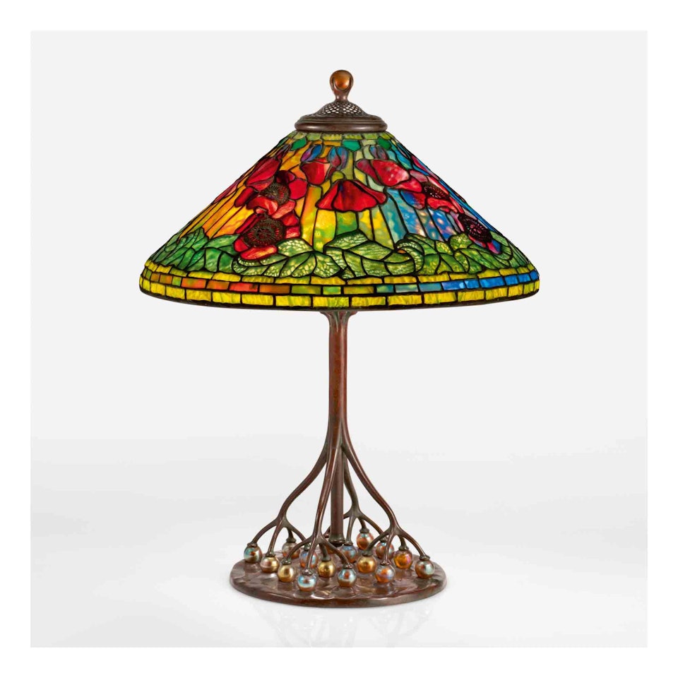"Poppy" Table Lamp by Tiffany Studios