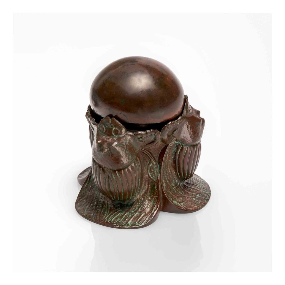"Scarab" Inkstand by Tiffany Studios