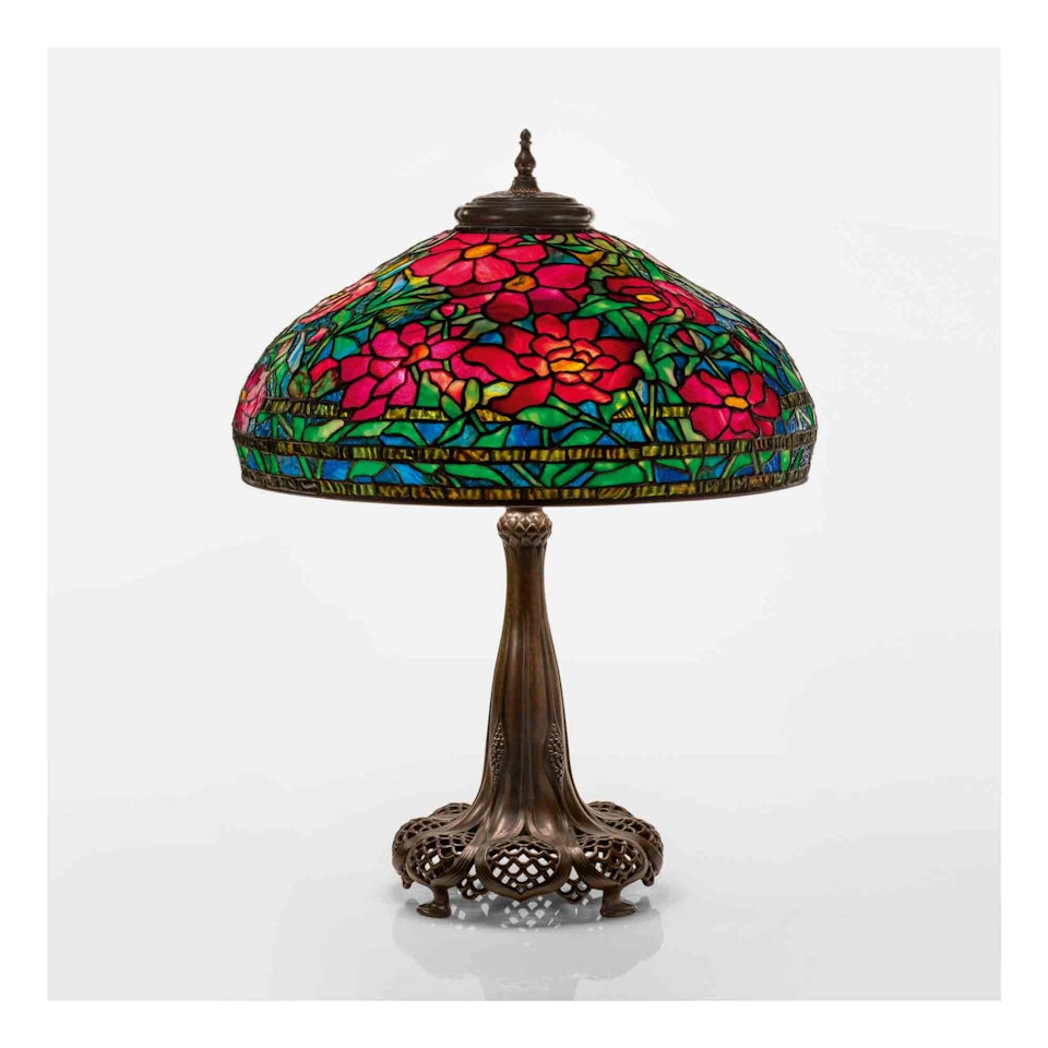 "Peony" Table Lamp by Tiffany Studios