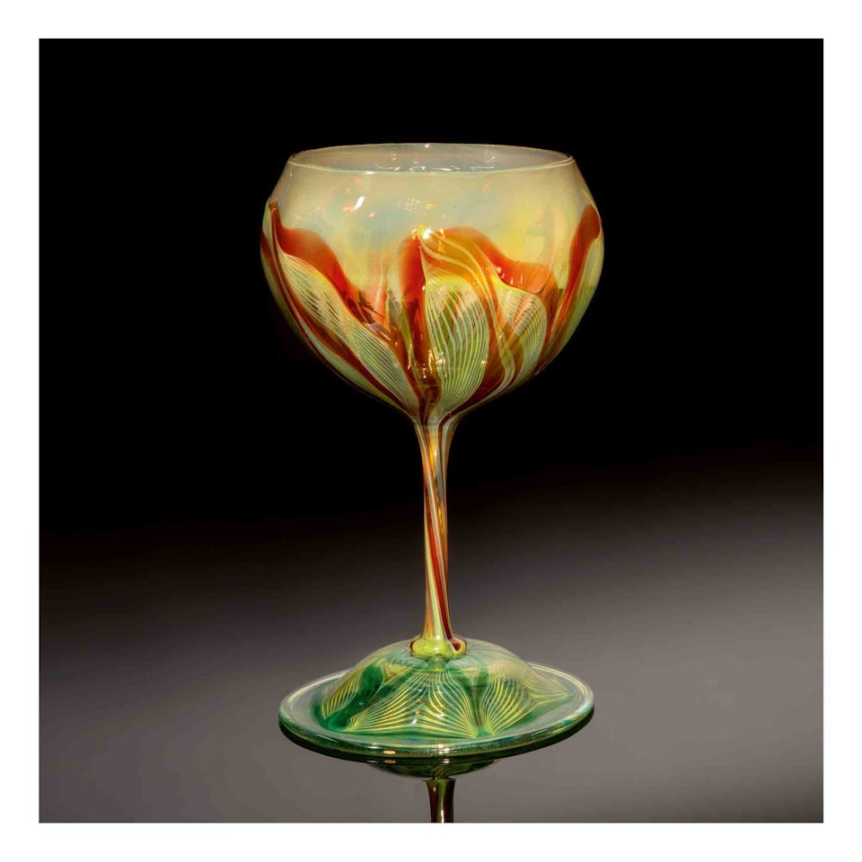 Decorated Goblet by Tiffany Studios