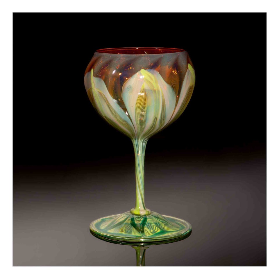 Decorated Goblet by Tiffany Studios