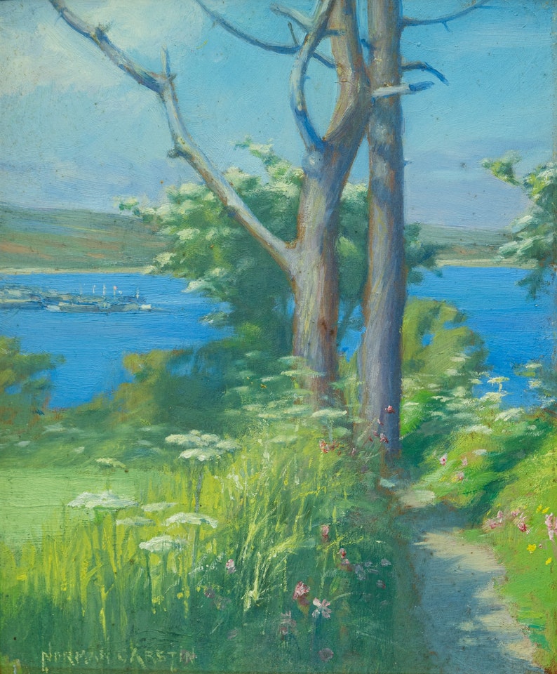 A Summers Day view of Mounts Bay by Norman Garstin